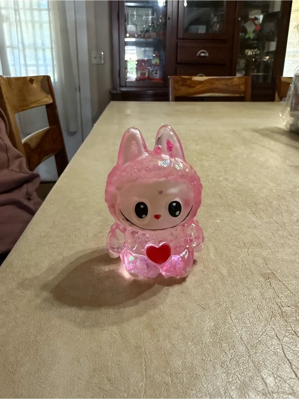 Labubu Style Glitter Squishy Squeeze Toy